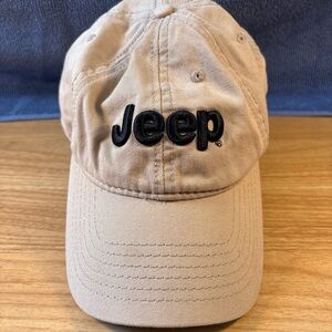 Jeep Beige Cap with Black Logo